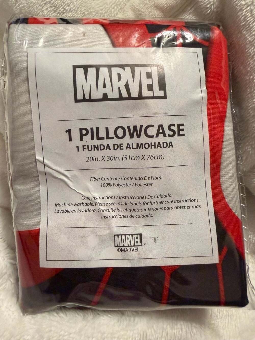 Marvel Spider-Man Reversible Pillowcase 20x30